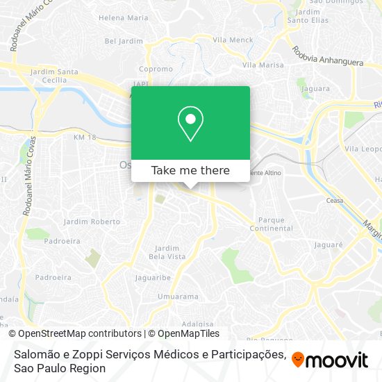 Salomão e Zoppi Serviços Médicos e Participações map