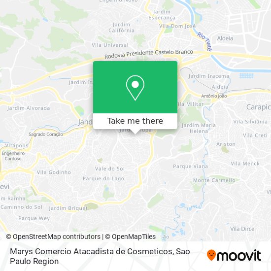 Marys Comercio Atacadista de Cosmeticos map