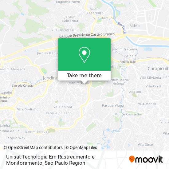 Unisat Tecnologia Em Rastreamento e Monitoramento map