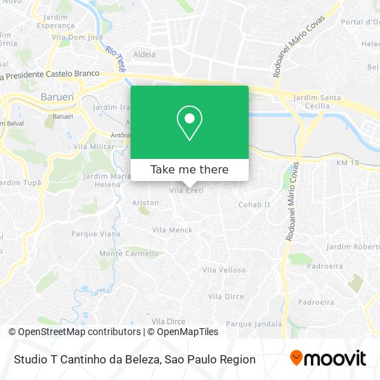 Studio T Cantinho da Beleza map