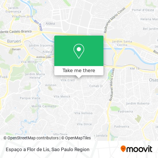 Espaço a Flor de Lis map