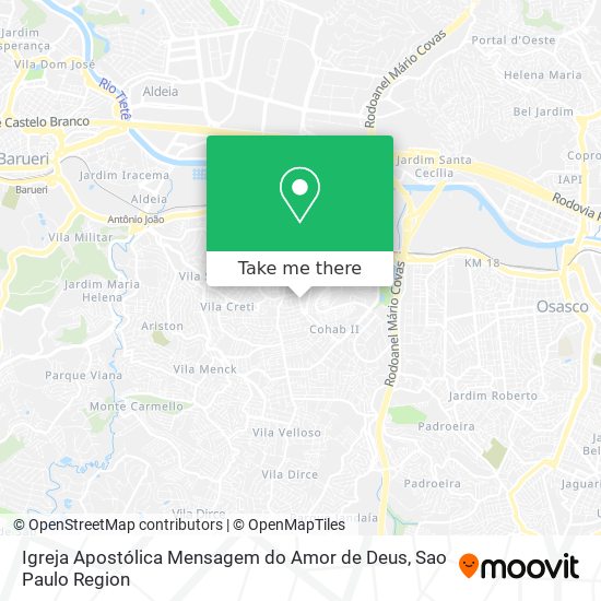 Igreja Apostólica Mensagem do Amor de Deus map