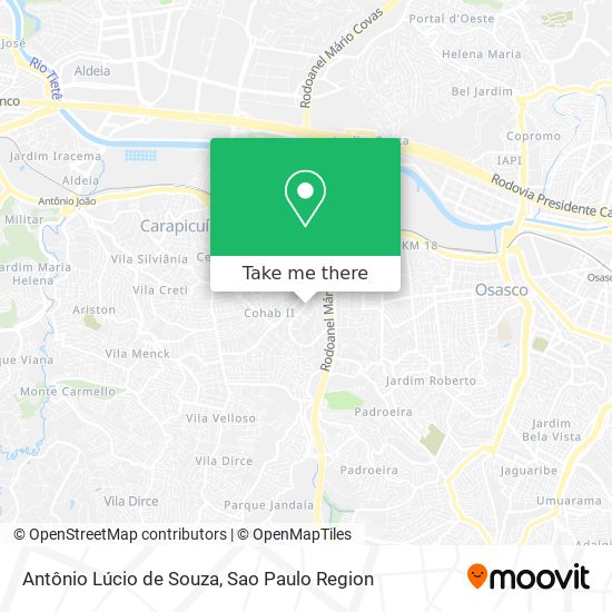 Mapa Antônio Lúcio de Souza