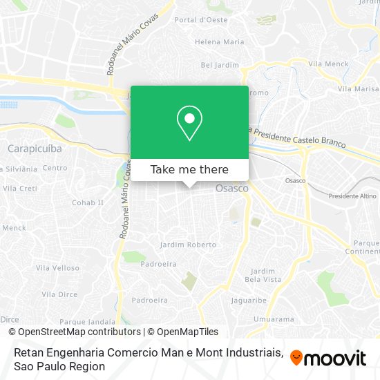 Mapa Retan Engenharia Comercio Man e Mont Industriais