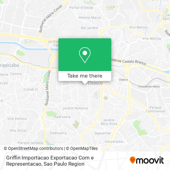 Griffin Importacao Exportacao Com e Representacao map