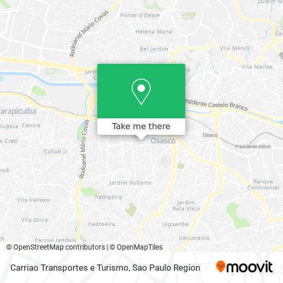 Carriao Transportes e Turismo map