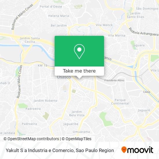 Yakult S a Industria e Comercio map