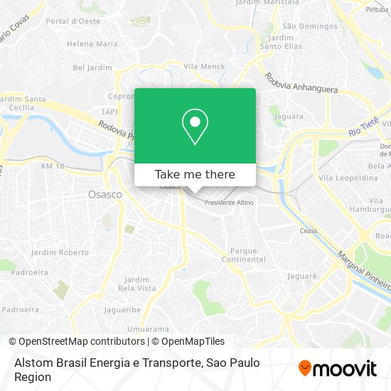 Alstom Brasil Energia e Transporte map