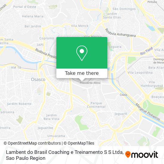 Mapa Lambent do Brasil Coaching e Treinamento S S Ltda