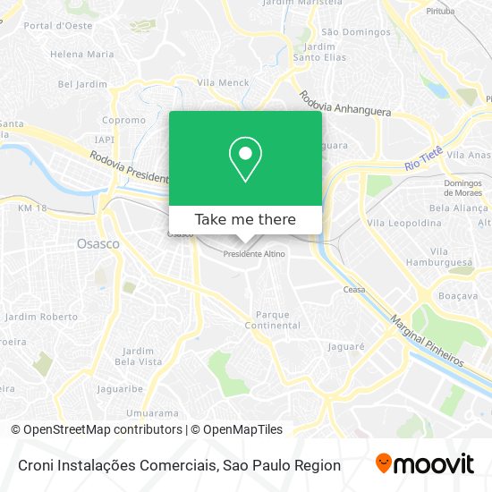 Croni Instalações Comerciais map