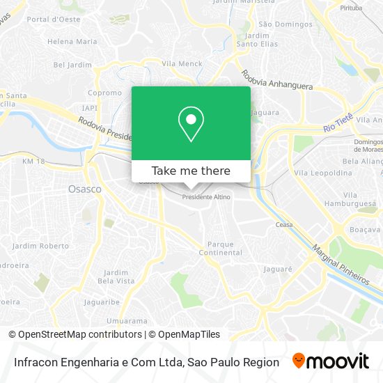 Infracon Engenharia e Com Ltda map