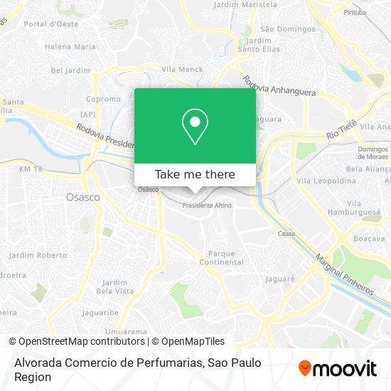 Alvorada Comercio de Perfumarias map