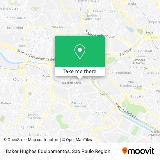 Baker Hughes Equipamentos map