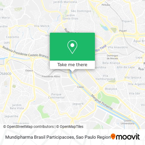 Mapa Mundipharma Brasil Participacoes