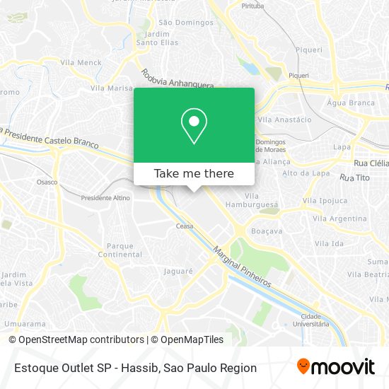 Estoque Outlet SP - Hassib map