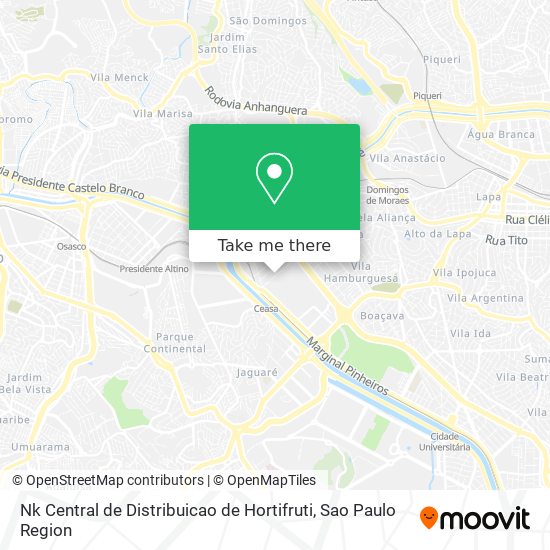Nk Central de Distribuicao de Hortifruti map