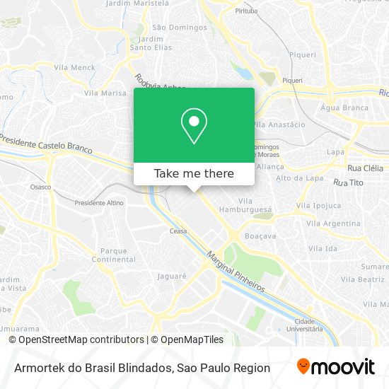 Mapa Armortek do Brasil Blindados