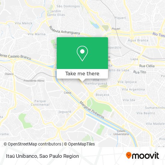 Mapa Itaú Unibanco