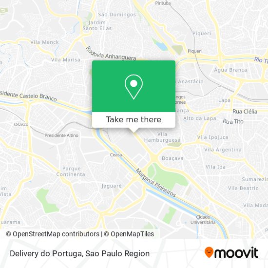 Delivery do Portuga map