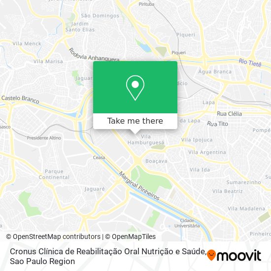 Cronus Clínica de Reabilitação Oral Nutrição e Saúde map