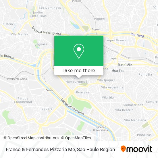 Franco & Fernandes Pizzaria Me map