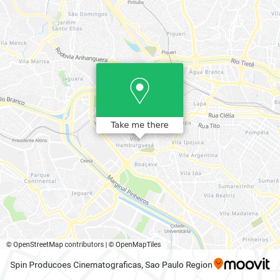Spin Producoes Cinematograficas map