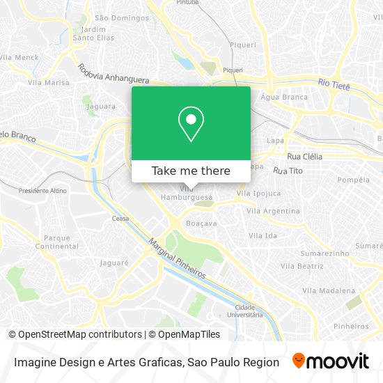 Mapa Imagine Design e Artes Graficas