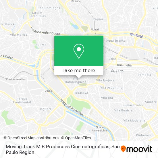 Moving Track M B Producoes Cinematograficas map