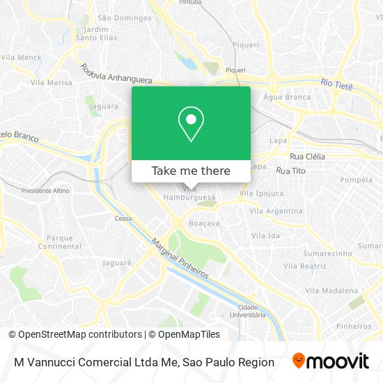 M Vannucci Comercial Ltda Me map