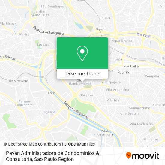 Mapa Pevan Administradora de Condominios & Consultoria