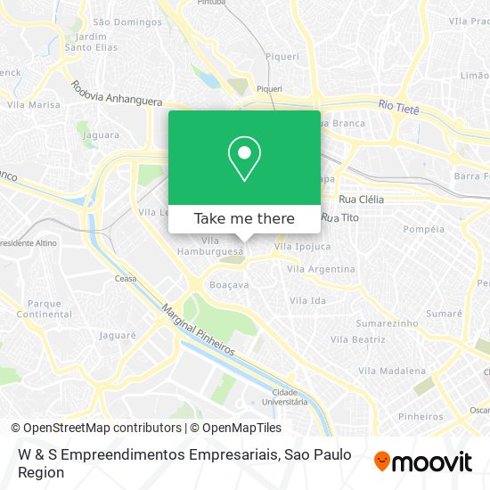 Mapa W & S Empreendimentos Empresariais