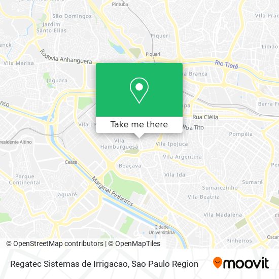 Regatec Sistemas de Irrigacao map