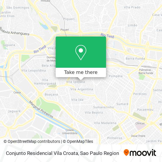 Conjunto Residencial Vila Croata map