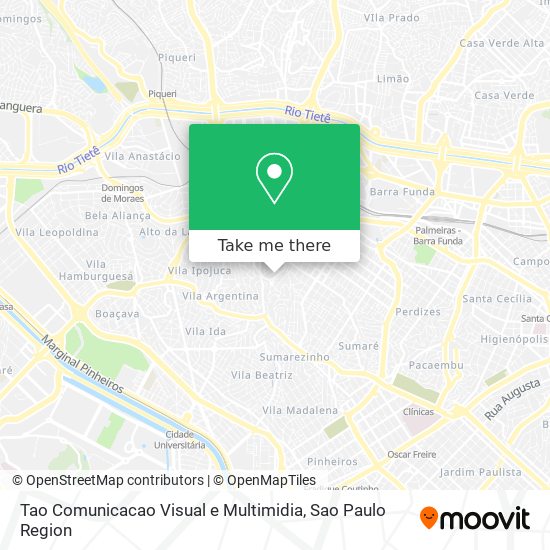 Tao Comunicacao Visual e Multimidia map