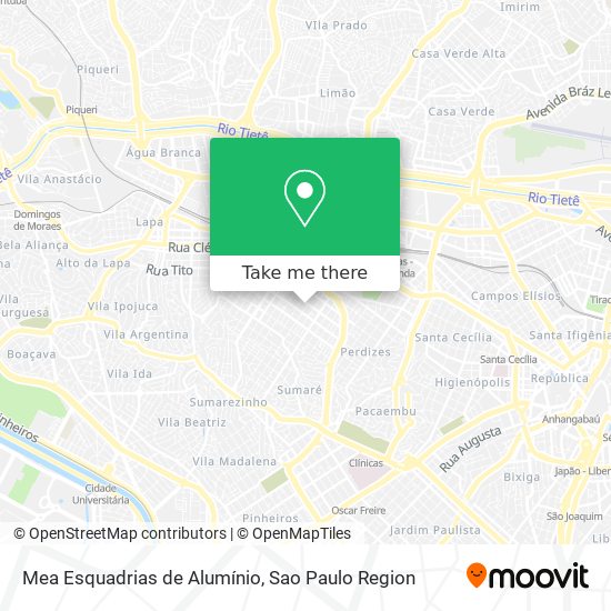 Mea Esquadrias de Alumínio map