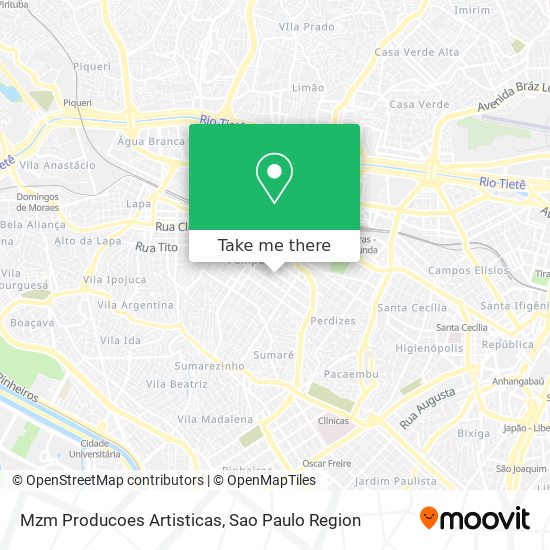Mzm Producoes Artisticas map
