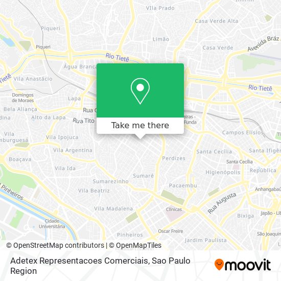 Adetex Representacoes Comerciais map