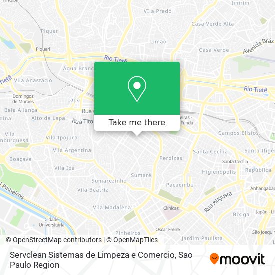 Servclean Sistemas de Limpeza e Comercio map