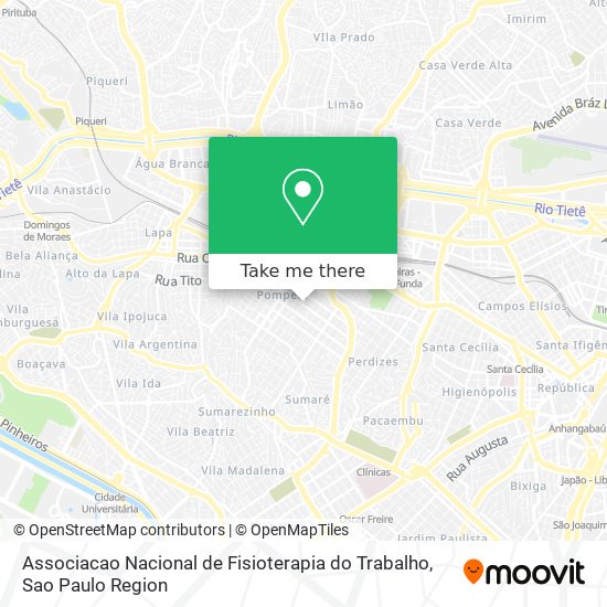 Associacao Nacional de Fisioterapia do Trabalho map