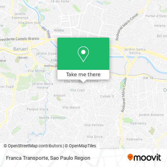 Franca Transporte map