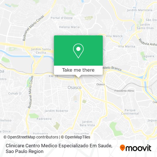 Clinicare Centro Medico Especializado Em Saude map