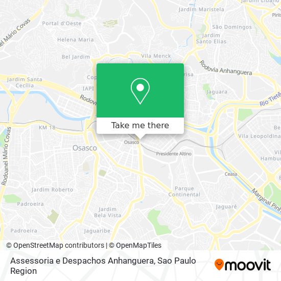 Assessoria e Despachos Anhanguera map