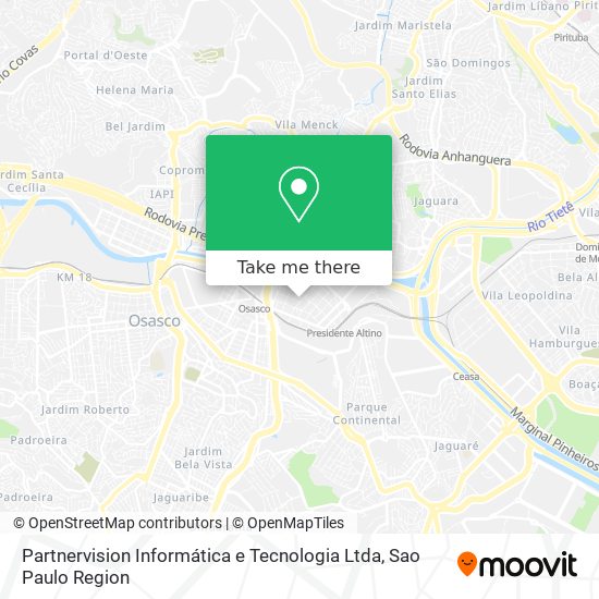 Partnervision Informática e Tecnologia Ltda map