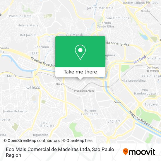 Eco Mais Comercial de Madeiras Ltda map