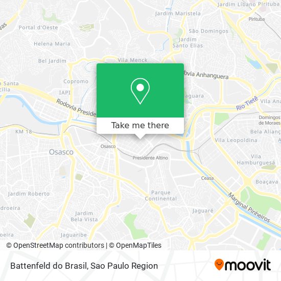 Mapa Battenfeld do Brasil
