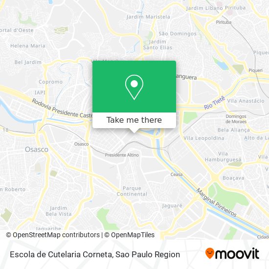 Escola de Cutelaria Corneta map