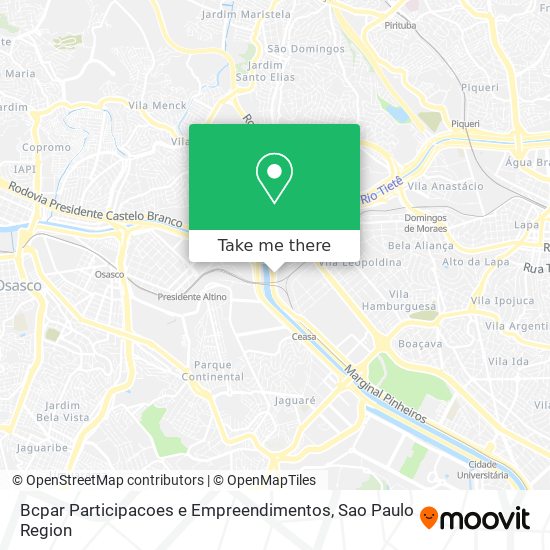 Bcpar Participacoes e Empreendimentos map