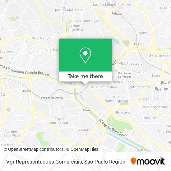 Vgr Representacoes Comerciais map