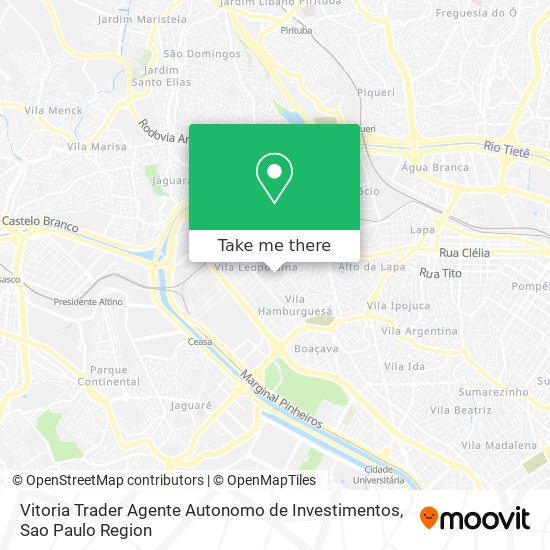 Mapa Vitoria Trader Agente Autonomo de Investimentos