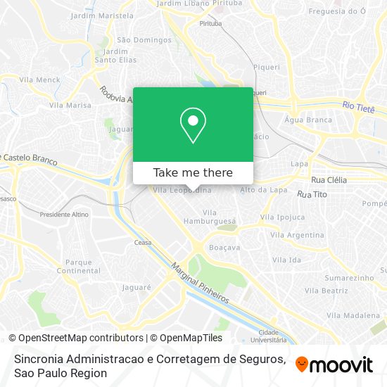 Sincronia Administracao e Corretagem de Seguros map